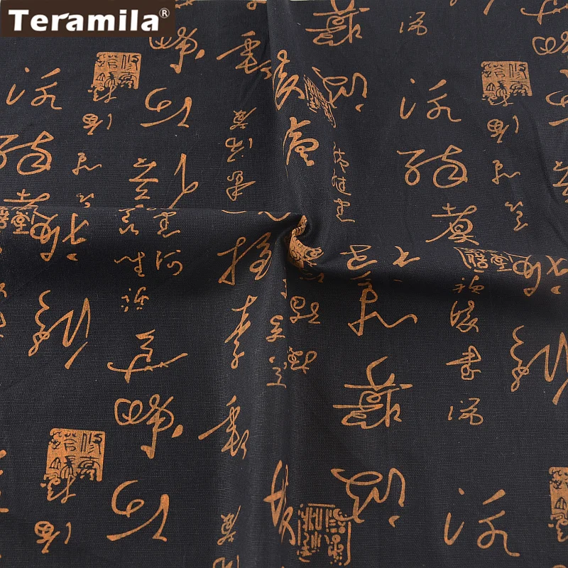 Черное белье Ткань Вышивание Материал tissu teramila хлопок скатерть Подушка сумка Шторы Подушка ZAKKA Oracle dsigns