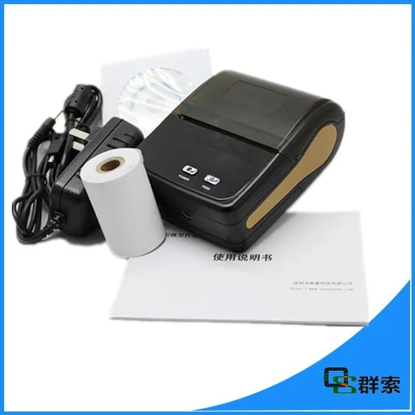 QS8001 USB bluetooth payment programmable wireless ticket printer for bus,supermarket