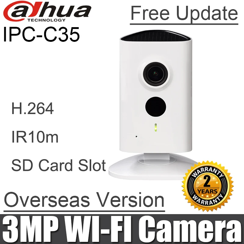 Беспроводная Встроенная Wi Fi камера Dahua с встроенным микрофоном и