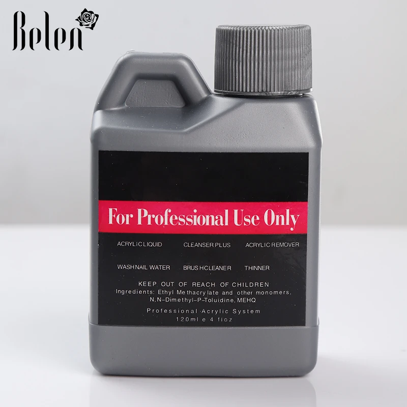 Belen 120ml 1pcs Professional Acrylic Liquid And Crystal Powder UV Gel Polish DIY Nail Art Design For Nail Extension Tips False