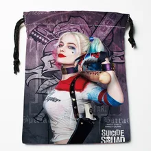 Новые Пользовательские Отряд Самоубийц сумки на шнуровке на заказ сумки для хранения Подарочные мешки с принтом компрессионный тип сумки