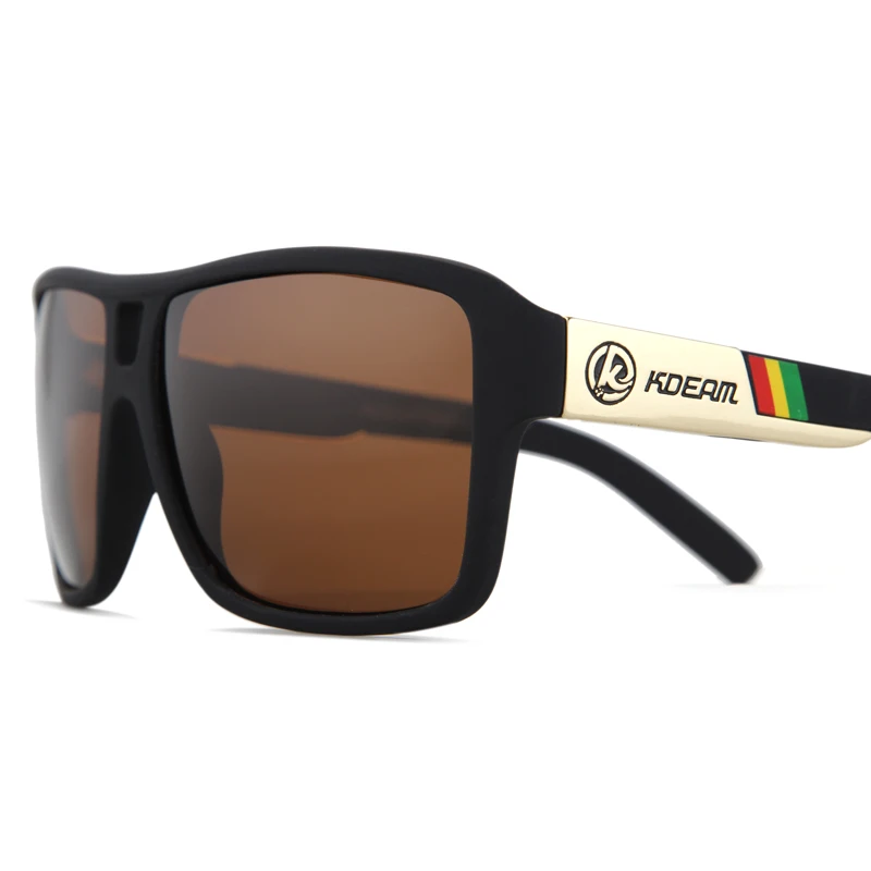 UV-Blocking Polarized Sunglasses Men Beach Sport Sun Glasses Polaroid Unisex 60'mm Square Sunglass With Free Package