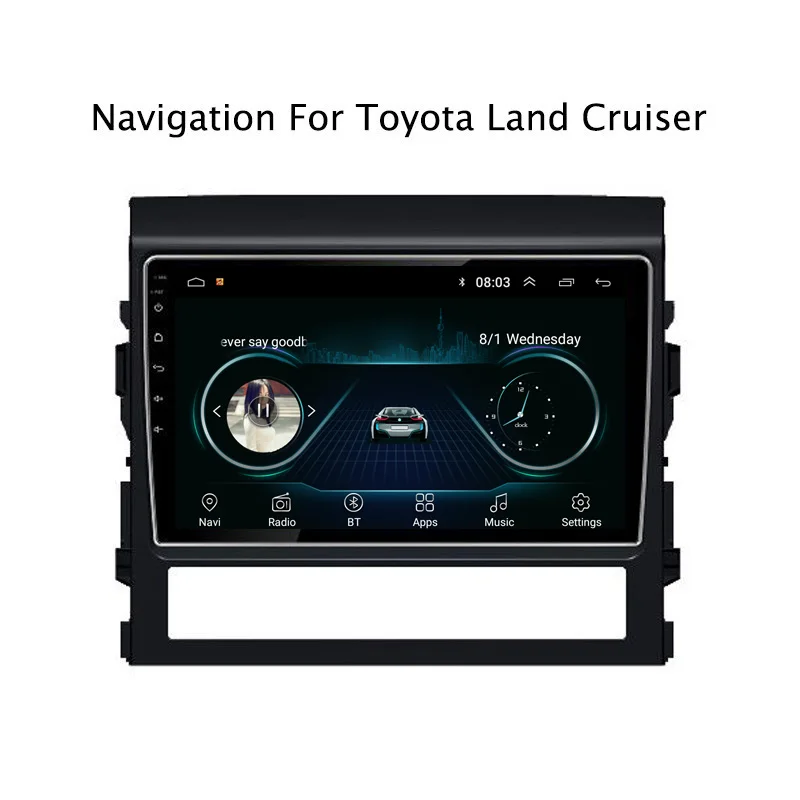 9 &quot2.5D ips Android 8 1 автомобильный DVD gps плеер для Toyota Land Cruiser 2016-2017 радиоприемник