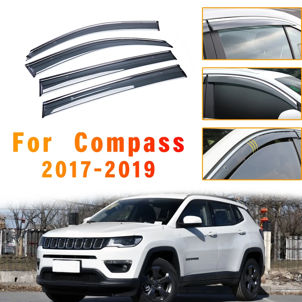 Автомобильный Стайлинг для Jeep Compass 2017 2018 защита от дыма солнца дождя|Навесы и