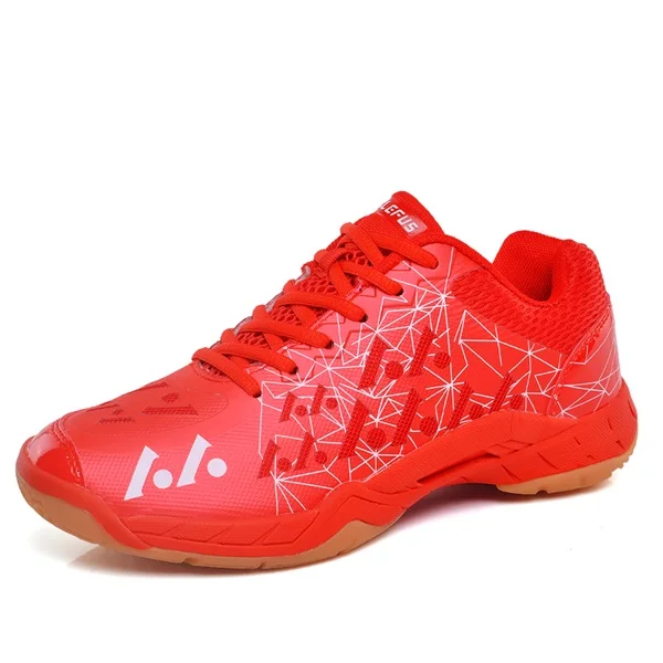 Обувь для бадминтона для мужчин и женщин; Zapatillas Deportivas; Нескользящая дышащая обувь для влюбленных - Цвет: red