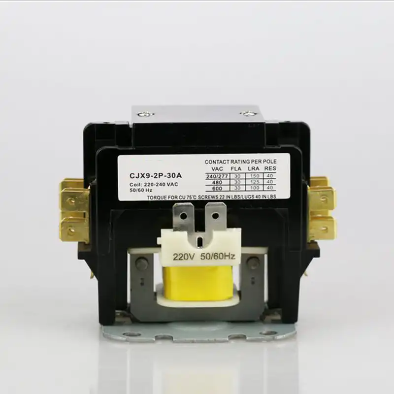CJX9 24VAC катушка 2P 40A контактор переменного тока двухполюсный контактор Кондиционер