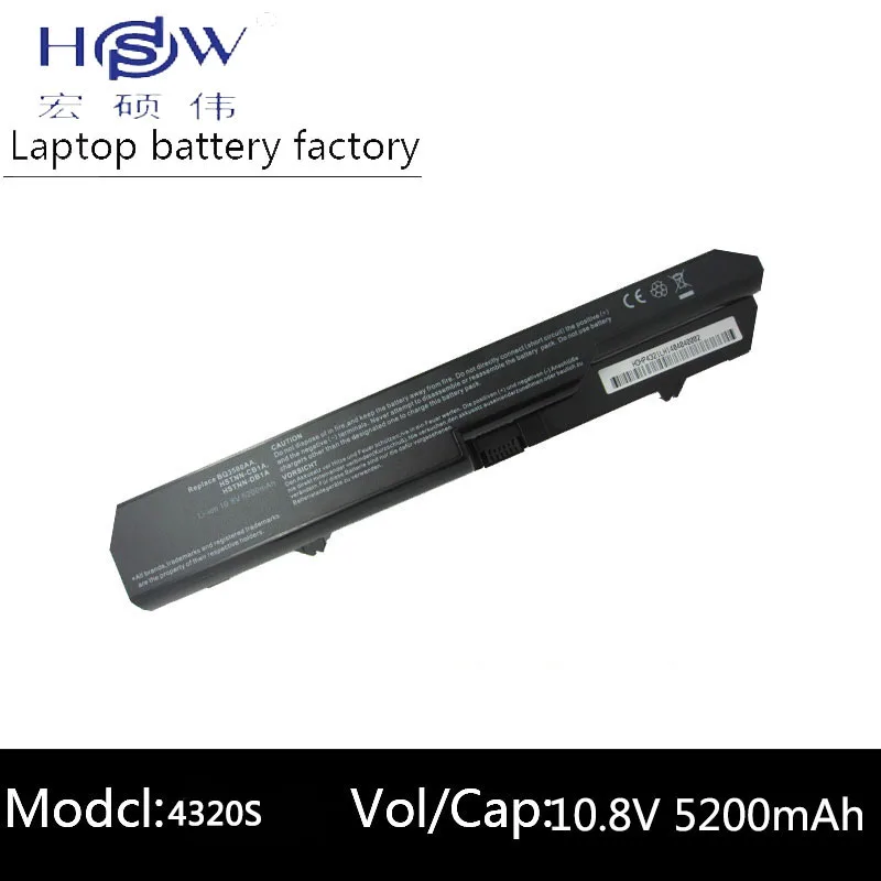HSW 5200 мАч Замена ноутбука аккумулятор для HP ProBook 4320 S 4420 s 4520 4525 587706-751 587706-761 593572-001