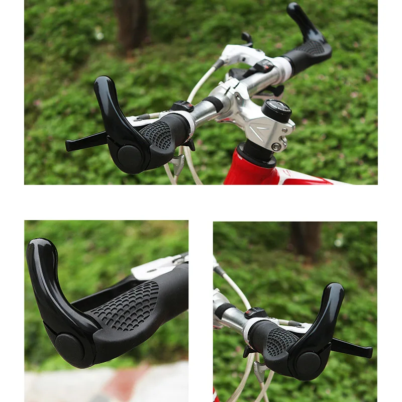 

1 Pairs Cycling Handle Grips Handlebar Cover Rubber Anti-slip Lockable For Bicycle Mountain Bike WHShopping