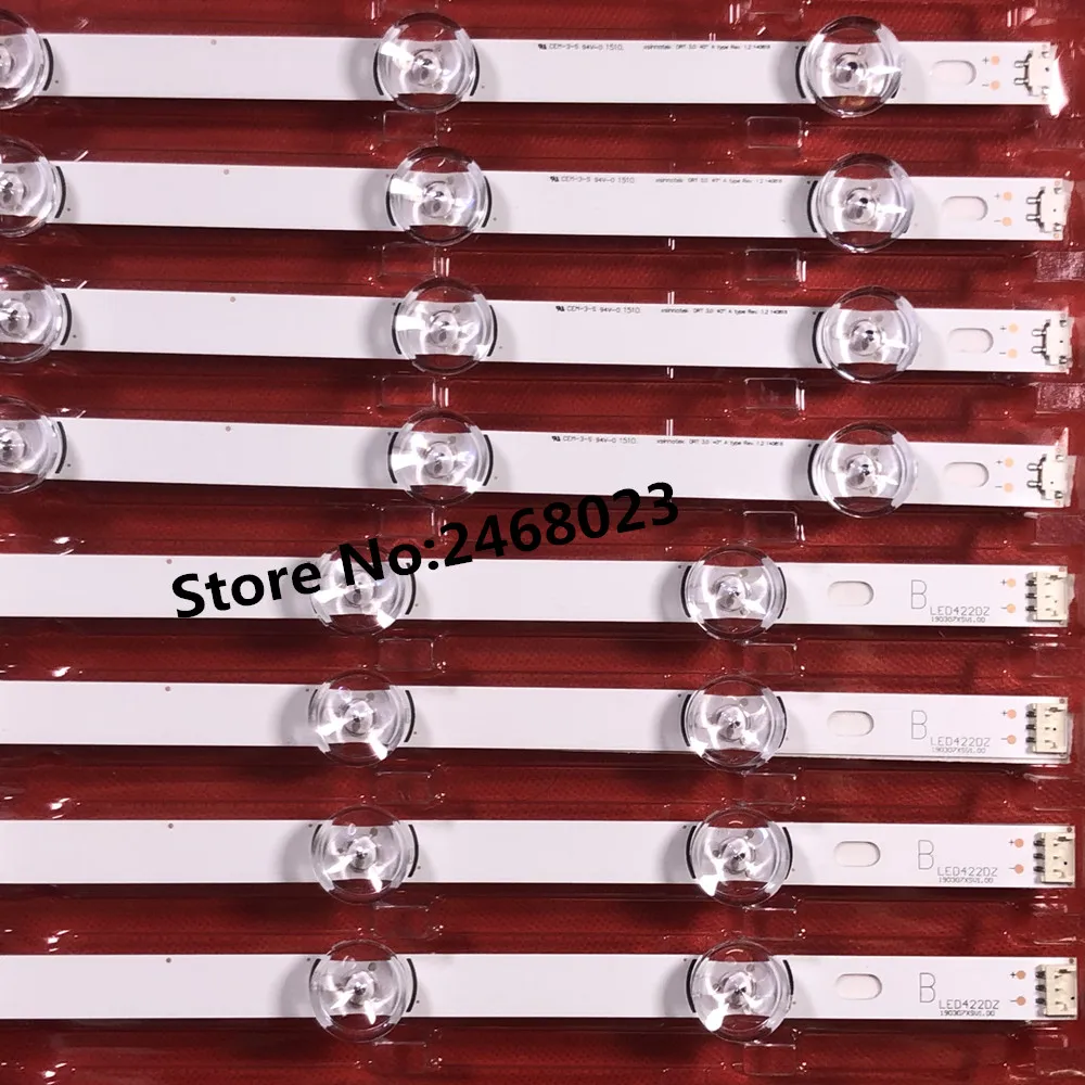 

830mm LED Backlight Lamp strip 8 leds For LG 40 inch TV INNOTEK DRT 4.0 DRT 3.0 SVL400 40 inch LCD Monitor A/B type