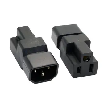 

IEC320 C14 Male to Nema 5-15R PDU USA UPS Extension Power Adapter