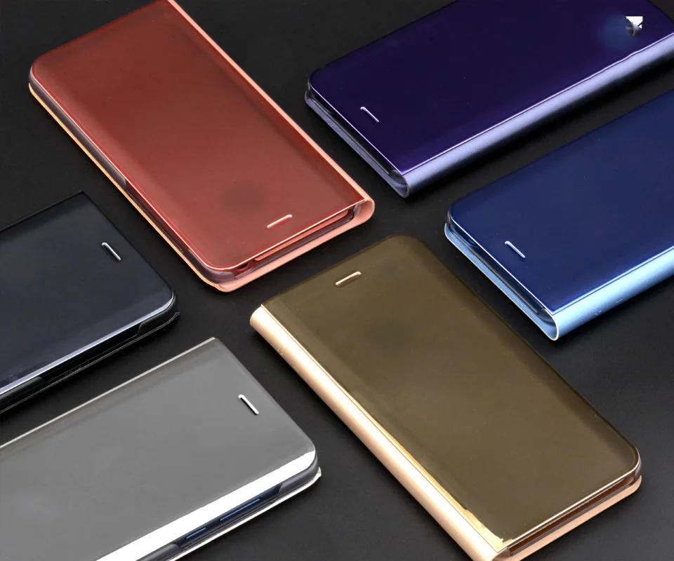 Зеркальный чехол для Xiaomi Mi A1 A2 5X 6 X 5C Mix2 Note 3 Y1 Redmi 5 Plus 4 4X 5A Prime Pro Smart|case for xiaomi|flip casecase