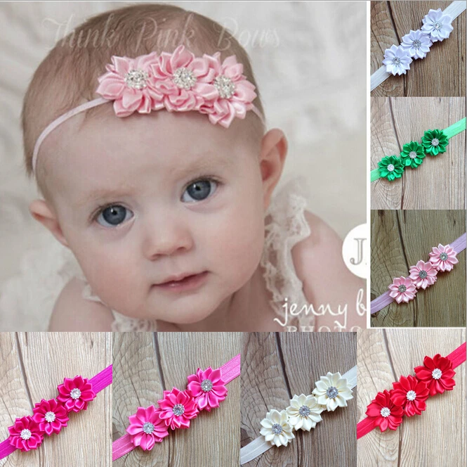 beautiful flower headwear baby elastic 2 layer with polyhedrosis flower hair beautiful flower headwear baby elastic 2 layer with polyhedrosis flower hair