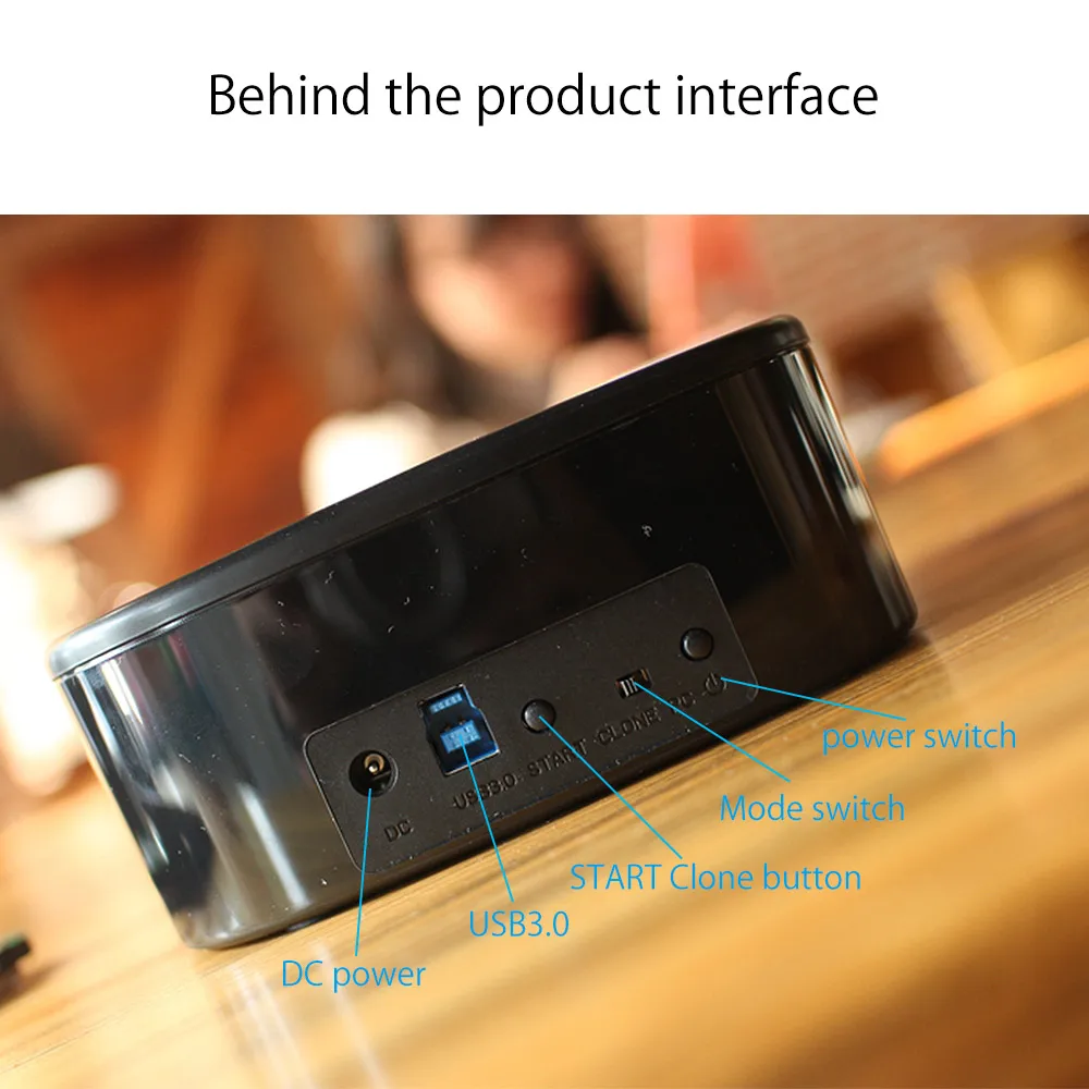 ORICO Dual Bay HDD Docking Station with Offline Clone SATA to USB 3.0 HDD Clone Docking Station for 2.5/3.5'' SSD HDD Enclosure hard disk box