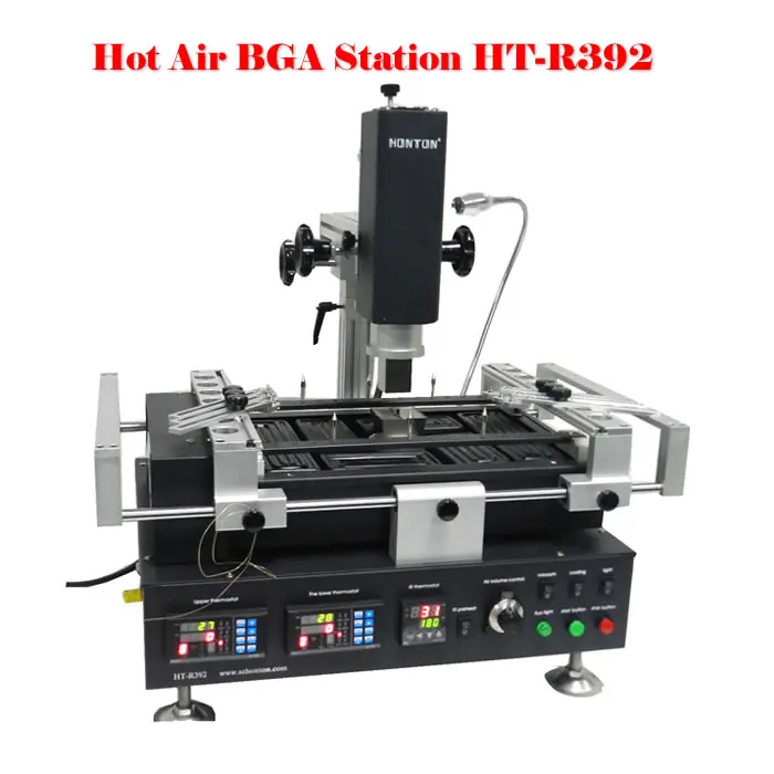 

Honton HT-R392 Infrared+hot air BGA rework station with three temperature zones for phone repairing
