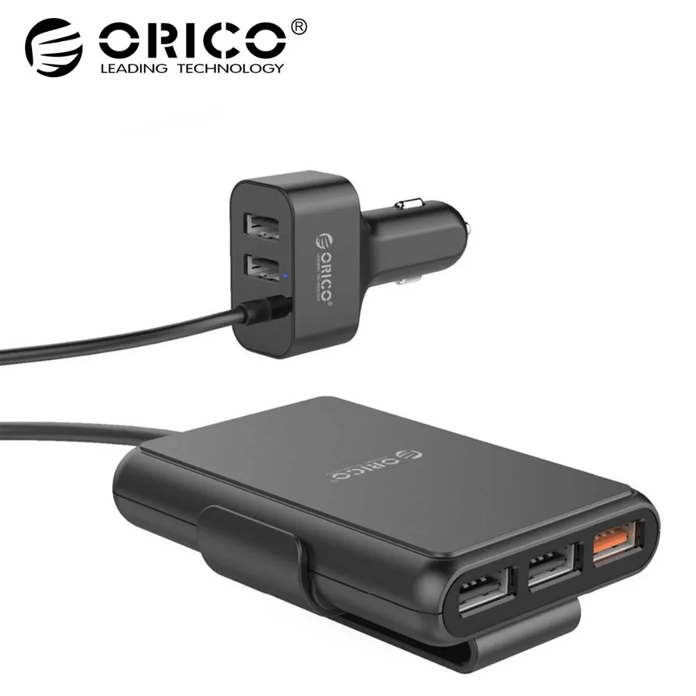 ORICO 5 Ports QC3.0 USB Car Charger Universal USB Quick Charger 52W for iPhone 7 Samsung Xiaomi Car Phone Charger ORICO 5 Ports QC3.0 USB Car Charger Universal USB Quick Charger 52W for iPhone 7 Samsung Xiaomi Car Phone Charger