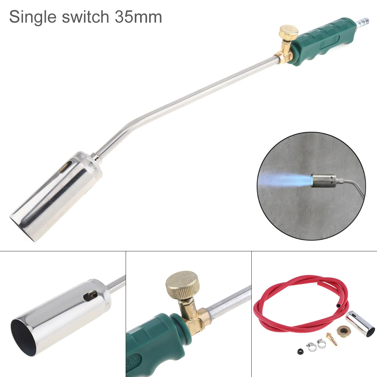 Single Switch Type Liquefied Gas Torch Welding Spitfire-Gun Support Oxygen Acetylene Propane for Barbecue / Hair Removal