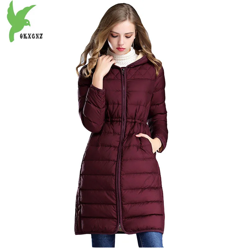 High quality women winter jacket coats Light thin warm parkas Medium