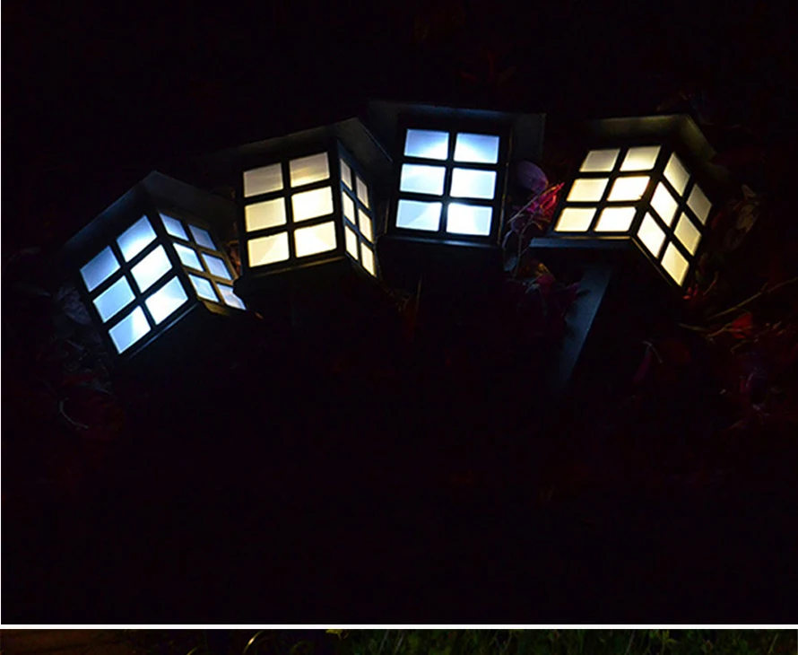 Energia da Bateria ao ar Livre à Prova Água para Landscape Solar Luz Caminho Lawn Lamp Auto d' Garden Path Quintal Luzes 8 Pcs Rgb Led 8 Lawn Lamp Auto Energia da bateria Ao