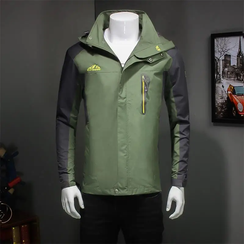 Большие размеры 10xl 8xl 6xl, новая весенняя куртка, Мужская брендовая одежда, модная куртка с капюшоном, пальто, мужская повседневная верхняя одежда высшего качества для мужчин