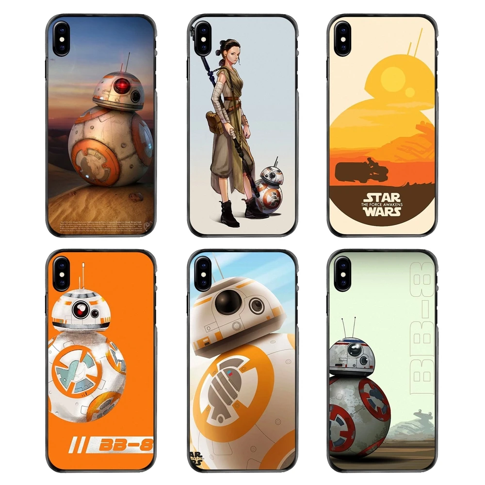 For iPhone 4 4S 5 5S 5C SE 6 6S 7 8 Plus X XR XS Max iPod Touch Hard Phone Case Star Wars BB-8 Robot The Force Awakens BB8 |
