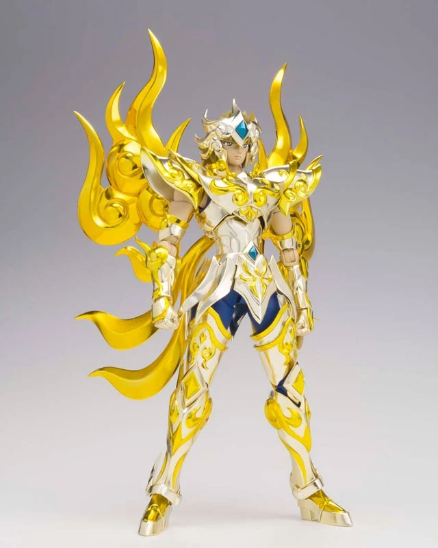 Короткая футболка с героями из японского аниме « Bandai Saint Seiya Cloth Myth, EX Soul золота Бог Лев Aiolia фигурку