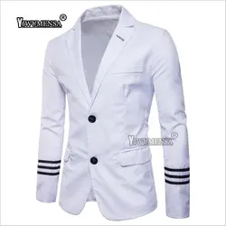 Yiwumensa 2018 горячая Распродажа colber jasje mannen blaser masculino тонкая куртка изготовленная на заказ белая/черная приталенная куртка 2018
