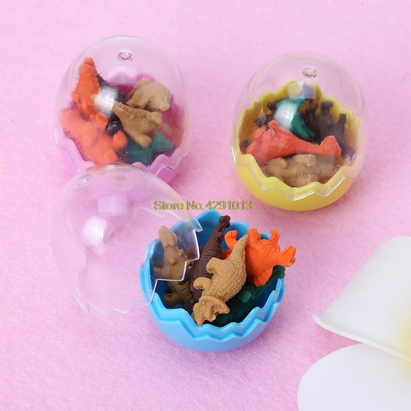 Creative Dinosaurs Egg Pencil Eraser For Kids Gift Stationery Students Office Drop Shipping Support