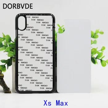 

2D Sublimation Blank Piastic hard Case for iphone XR Xs Max with Aluminum Inserts free shipping 20pcs/lot