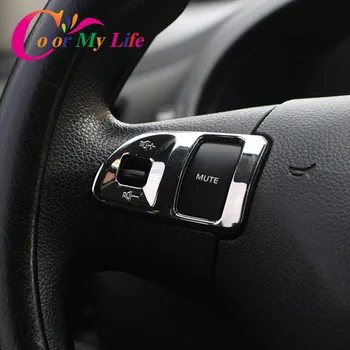 

Color My Life Car Chrome Steering Wheel Sequins Decoration Trim Sticker For KIA Sportage R 2012 2013 2014 2015 Car Parts