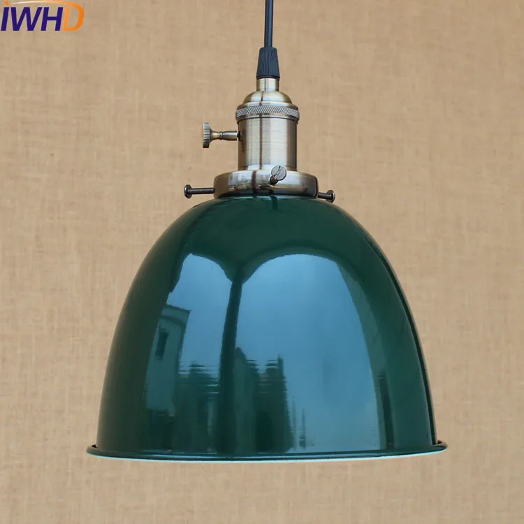 Bule Antique LED Pendant Lamp Dinning Room Lampe Loft Style Industrial Lighting Vintage Lamp Edison Suspension Luminaire
