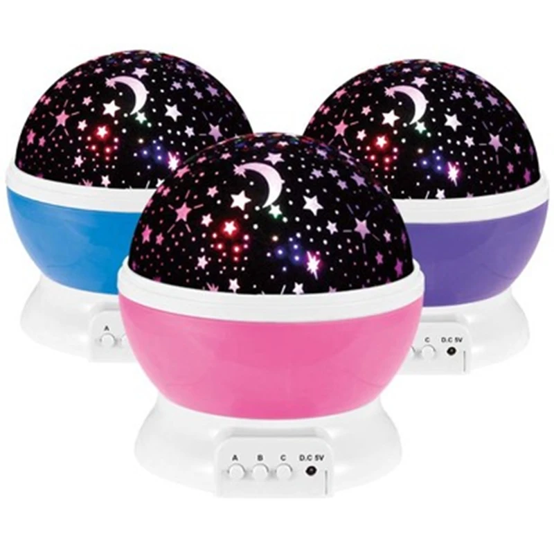  LED Star Master Sky Starry Lamp Auto Rotating Projector Night Light With USB Port bedroomlight lamp - 33036579513