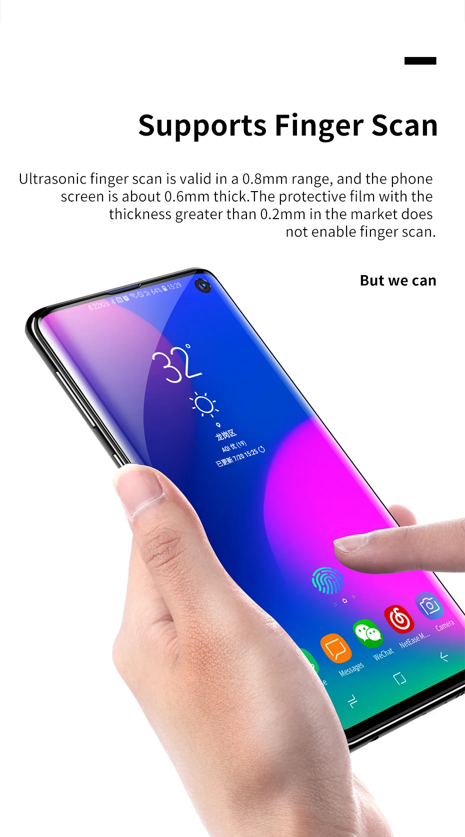 Baseus 2 шт Защитная пленка для экрана для samsung S10 S 10 S10plus без закаленного стекла Передняя защитная пленка для samsung Galaxy S10 Plus