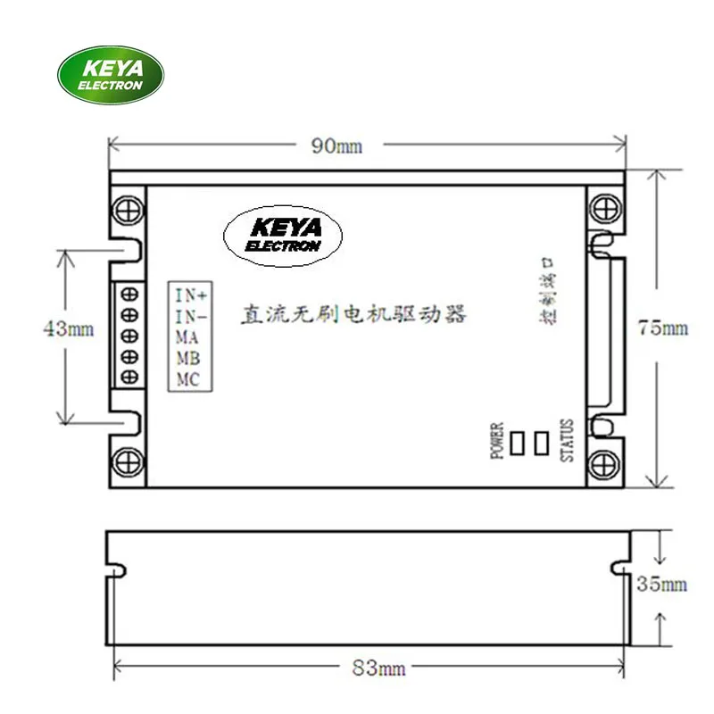 RS232 CAN PWM управление close loop энкодер отзывы 24v 48v 300w bldc Серводвигатель 15A 30A