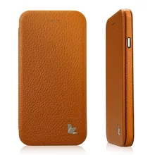 Jisoncase Flip Genuine Leather Mobile Phone Case For iPhone 6 6S 4.7 inch Cover Cases for Apple iPhone 6s
