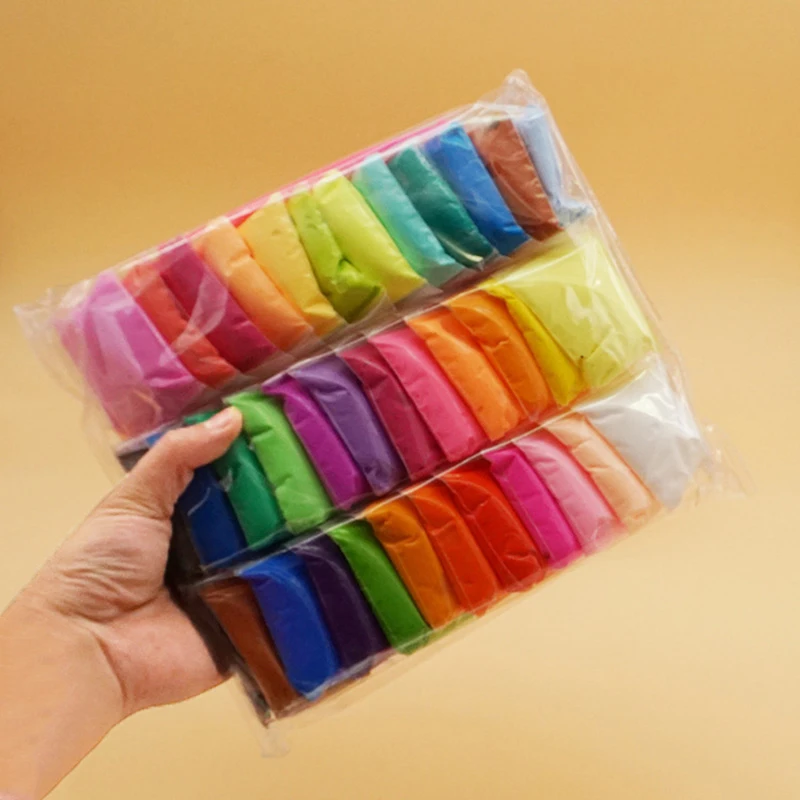 

12/24/36 Colored Air Dry Light Clay Toys Handum Creative DIY Soft Plasticine Toy Polymer Clay Birthday Christmas Gifts for Kids
