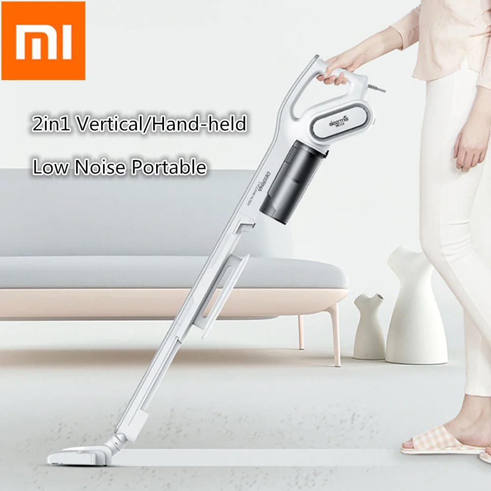 

Xiaomi Deerma DX700 2-In-1 Handheld Vacuum Cleaner With Large Capacity Dust Box Low Noise Triple Filter Vertical Dust Collector