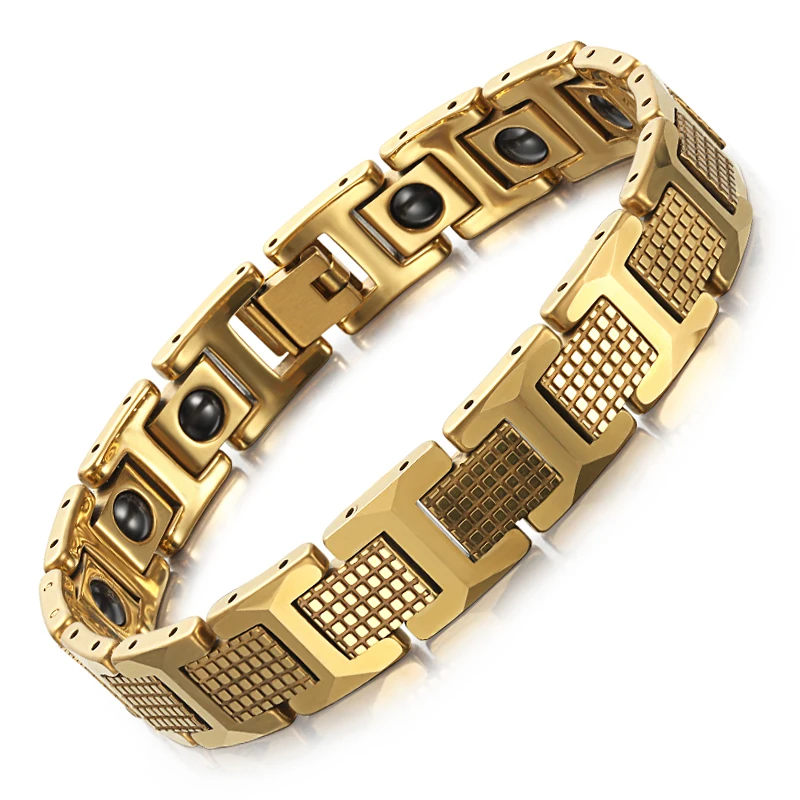 Gold Tungsten Carbide Bracelet