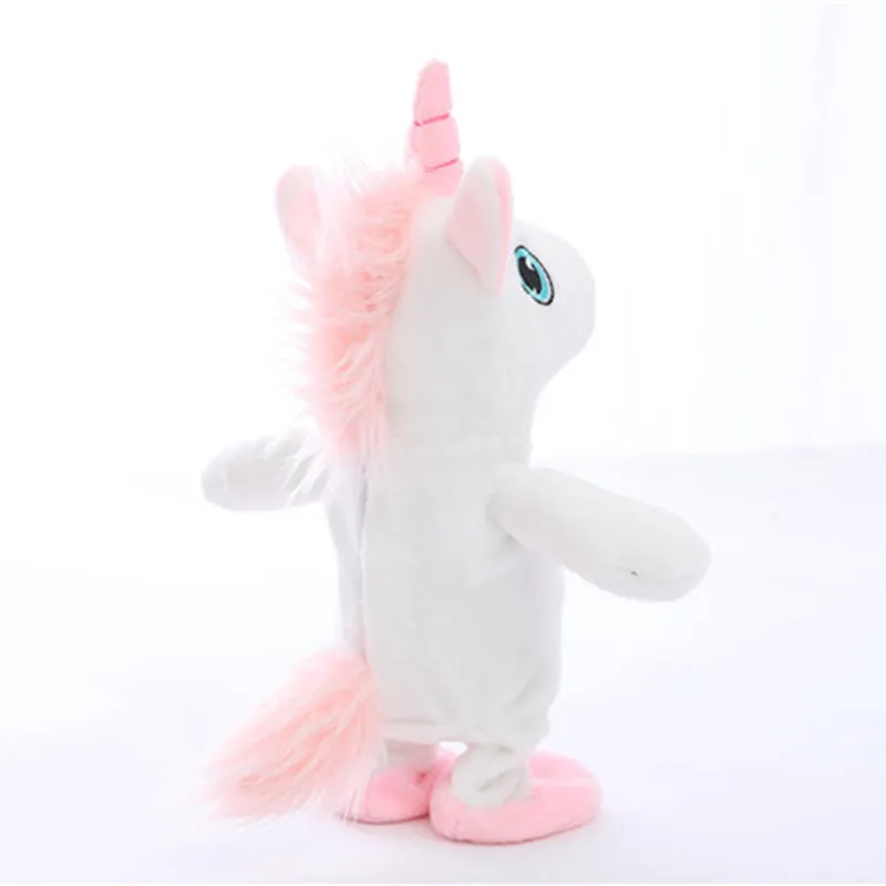 MIAOOWA 1PC 25CM Unicorn Walking&Talking Stuffed Animal Plush Lovely Horse Toy Sound Record Plush Unicorn Birthday Gift for kids MIAOOWA 1PC 25CM Unicorn Walking&Talking Stuffed Animal Plush Lovely Horse Toy Sound Record Plush Unicorn Birthday Gift for kids