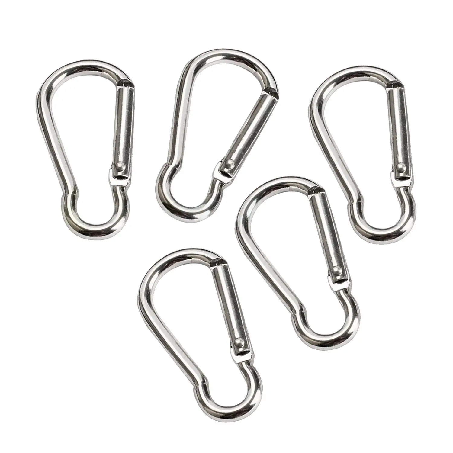 Carabiner Spring Clip Snap Clasp Hook 45mm Carabina Keychain Camping