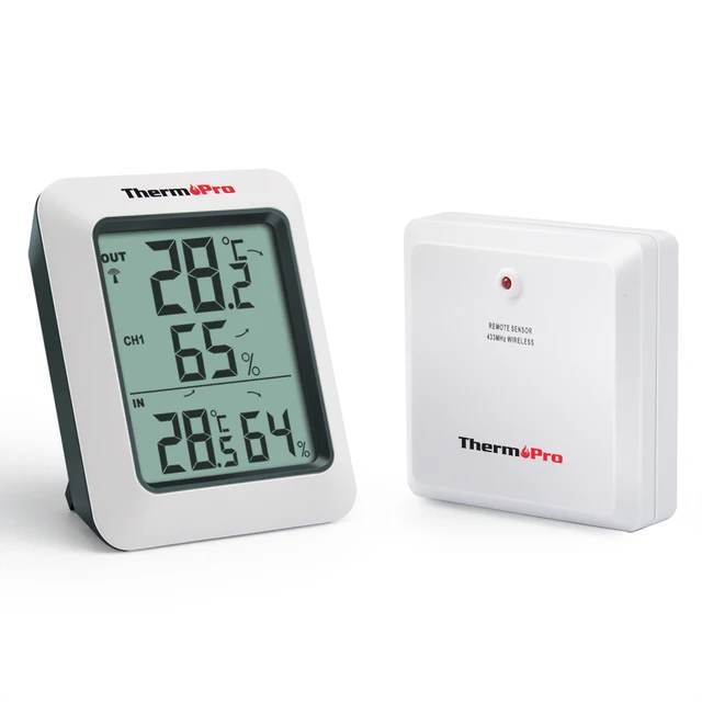 ThermoPro TP60 60 m Wireless Digital Igrometro Termometro Esterno Dell'interno U ThermoPro TP60 60 m Wireless Digital Igrometro Termometro Esterno Dell'interno U