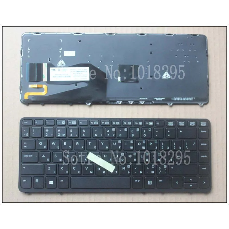 

New FOR HP EliteBook 840 G1 850 G1 Black Russian RU laptop Keyboard with frame Backlit 736654-251 NSK-CP2BV