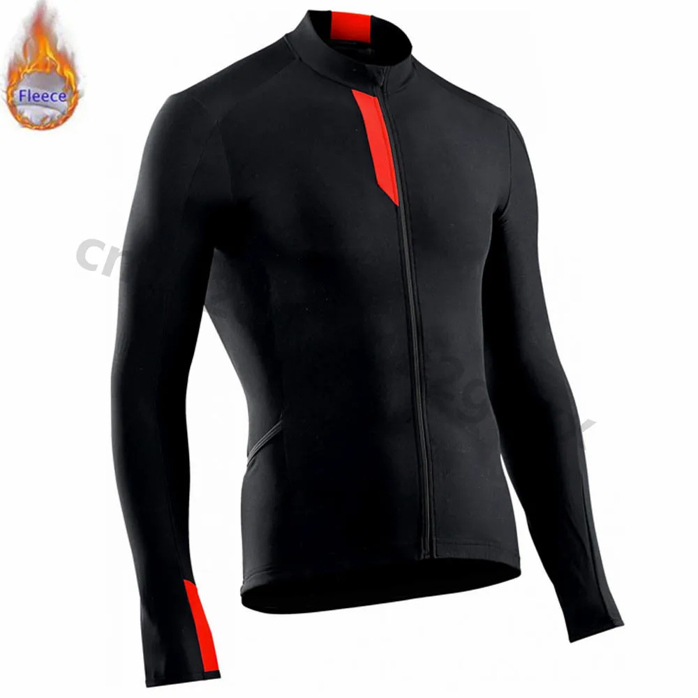 

NW 2019 pro team Winter Thermal Fleece Mens Cycling Jersey Long Sleeve Ropa Ciclismo hombre MTB Bicycle Clothes Cycling Clothing