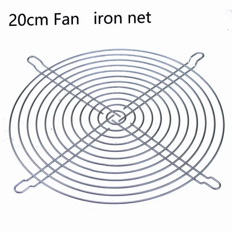 Gdstime 1 Piece 20cm Fan Protective Cover 200mm Fan Grill Metal Mesh Finger Guard Protector