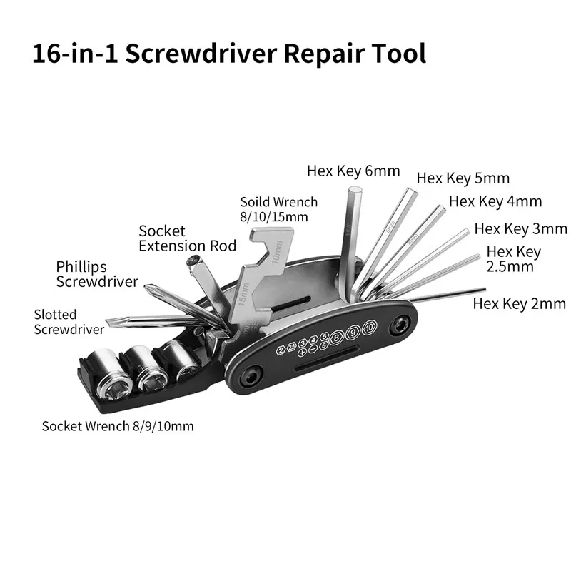 

1 Item MTB Tool Multifunction Bicycle Repair Tools Kit Hex Spoke Cycling Screwdriver Mountain Road Bike Repair Tool Top Quality