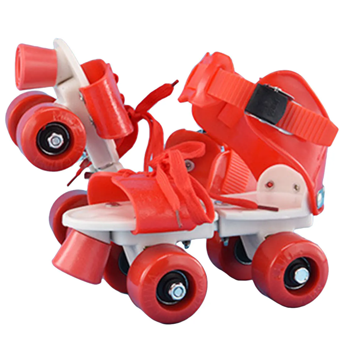 4 колёса детей роликовые коньки двухрядные Регулируемый размеры катание обувь раздвижные слалом роликовые коньки детские подарки - Цвет: B