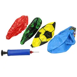 Пластиковый синий надувной футбольный футбольная Игрушка надувной шар ручной воздушный насос с иглой FI-19ING