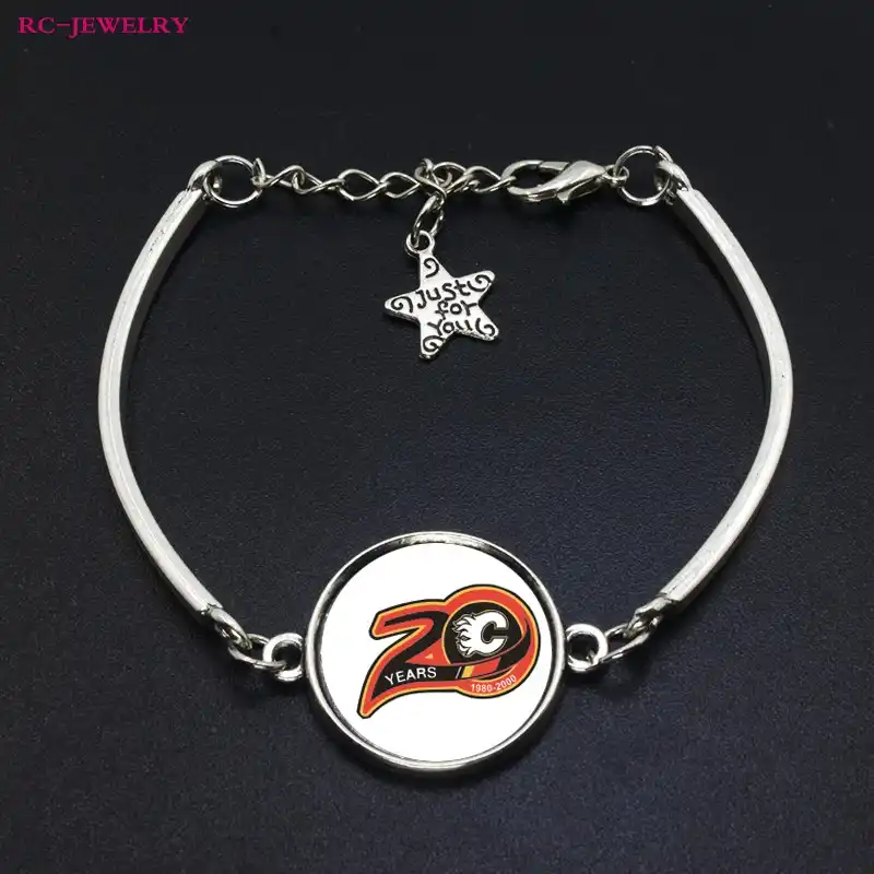 53 # Мода Арканзас Калгари пламя команда браслет ручной работы сплава Bracele