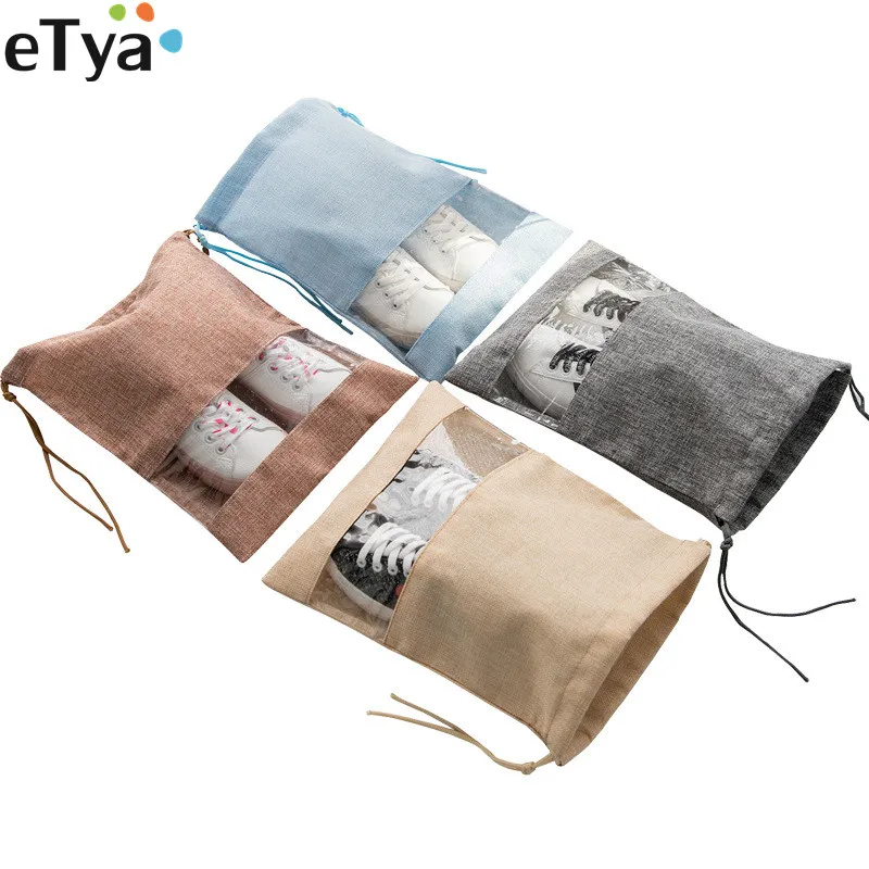 Etya Travel Suitcase Drawstring Shoes Bags Organizer Women Men Dustproof Cover Cosmetic Cloth Pouch huismerk kopen in de aanbieding Etya Travel Suitcase Drawstring Shoes Bags Organizer Women Men Dustproof Cover Cosmetic Cloth Pouch huismerk kopen in de aanbieding