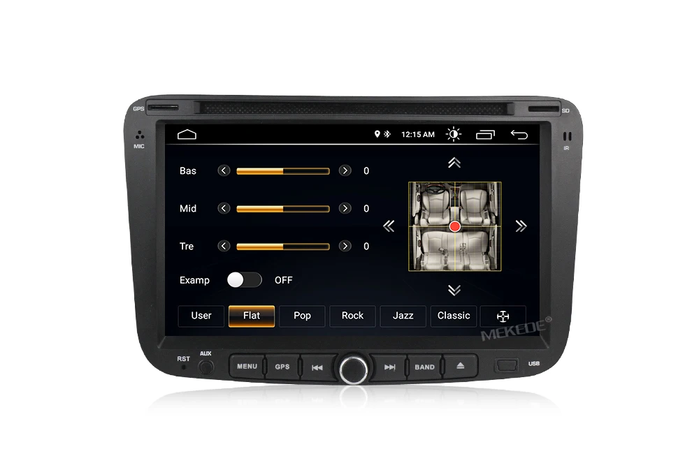 Cheap MEKEDE 2Din Android8.1 Quad core Car DVD player for GEELY Emgrand EC7 with Free shipping mic navitel map support GPS radio bt 16