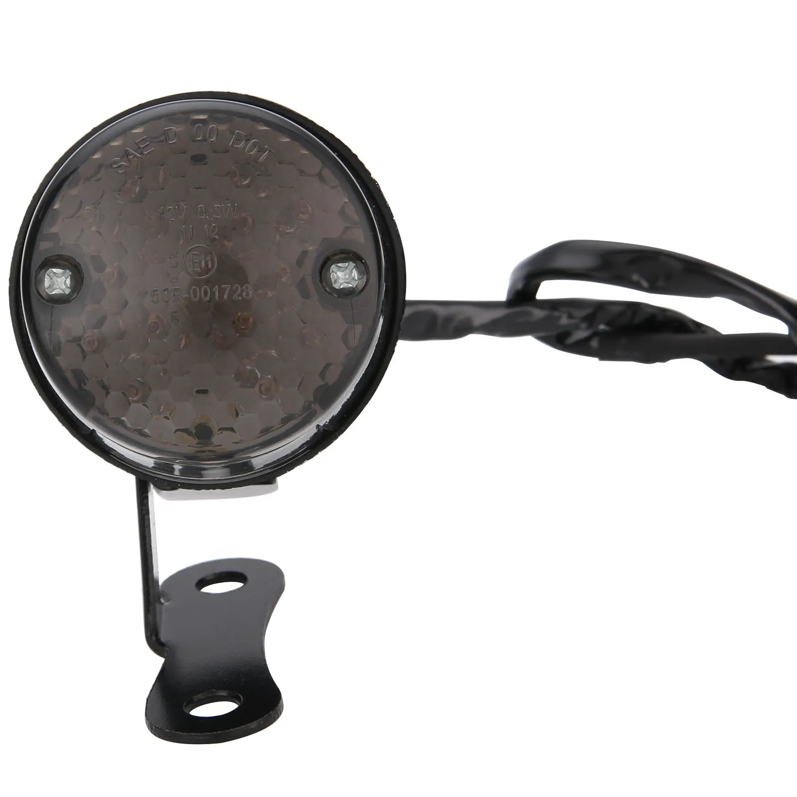 Mayitr 1pc DC12V Universal Round Motorcycle Tail Break Light Running Lamp For Choppers Dirt Bikes ATV Accessories